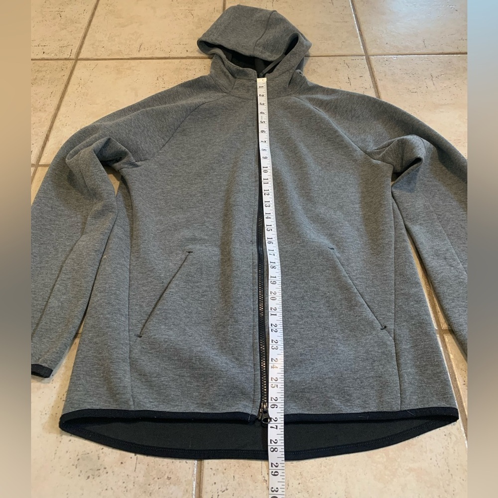 💜 Russell Gray Full-Zip Hoodie Jacket - Fusion Knit - Size S - Picture 4 of 5